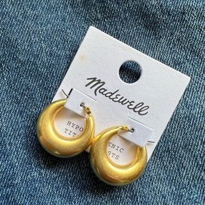 Madewell Gold Hoop Earrings